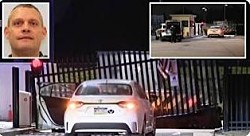 Водитель врезался на машине в ворота здания ФБР