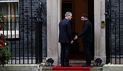 На Даунинг-стрит премьер Великобритании Стармер встретился с Макроном, Зеленским и Мерцем