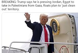 Трамп призывает Иорданию и Египет принять палестинцев, чтобы "просто вычистить" Газу