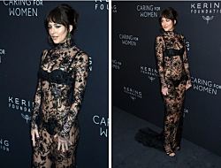 Бум на голые платья: Дакота Джонсон вышла в полупрозрачном от Gucci