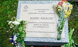 В Милане установили мемориал Алексею Навальному